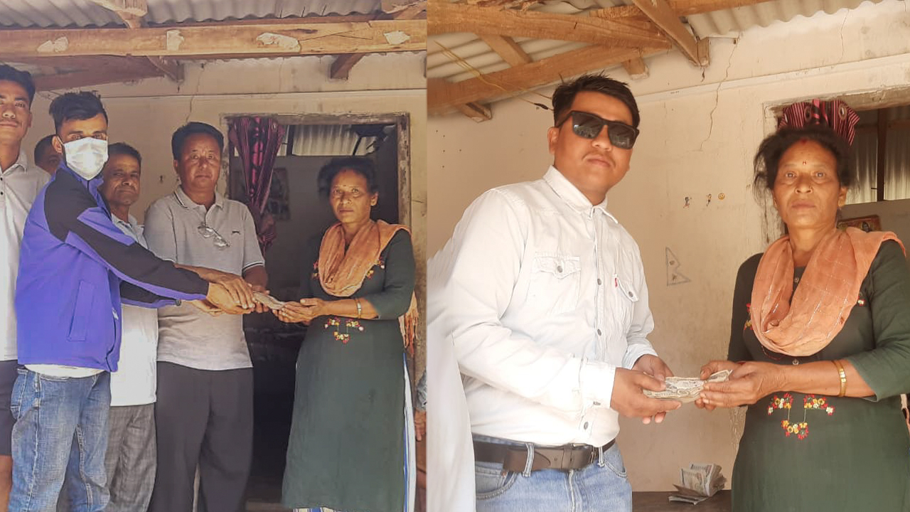 बगान युथ क्लब रकम हस्तान्तरण